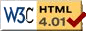 Valid HTML 4 .01! link